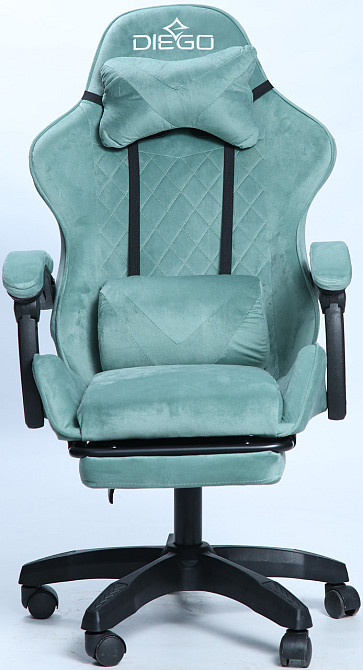 Крісло геймерське DIEGO ALCANTARA Sage green Київ - фото 2