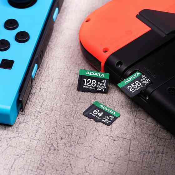 Карта пам'яті microSDXC (UHS-1 U3) A-DATA SPEED PLUS 64Gb Class 10 V30 A2 (R-160Mb/s W140Mb/s) (adapter SD) Одеса