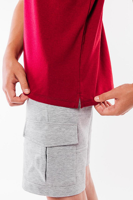 Футболка дитяча — підліткова 95% бавовняна, бордова, топ Київ - фото 5