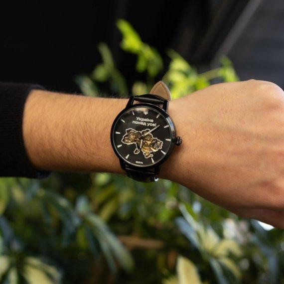 Чоловічий наручний годинник Besta Skeleton UA (Чорний) Вінниця - фото 11