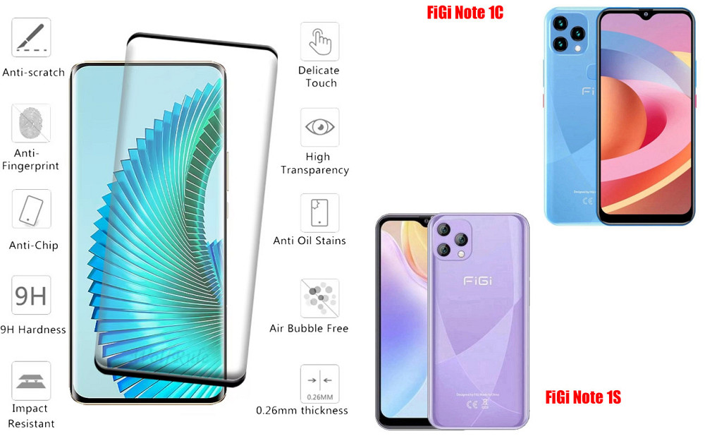 Защитное стекло HyperGlass Pro для FiGi Note 1C, Note 1S – максимальная чувствительность и защита Киев - изображение 2