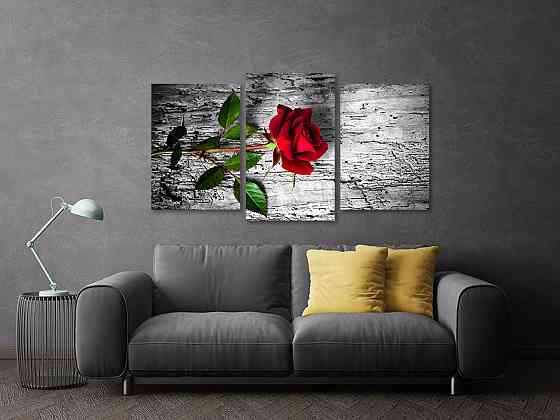 Модульная картина в гостиную / спальню Червона Троянда Art-618_3 Киев
