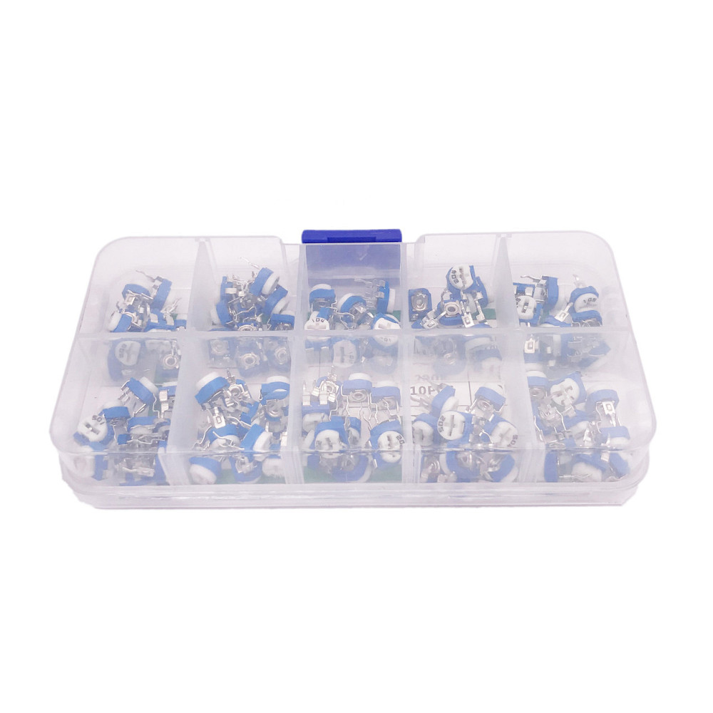 Набор регулируемых резисторов 100 шт, 500 Ом – 1 МОм Киев - изображение 5