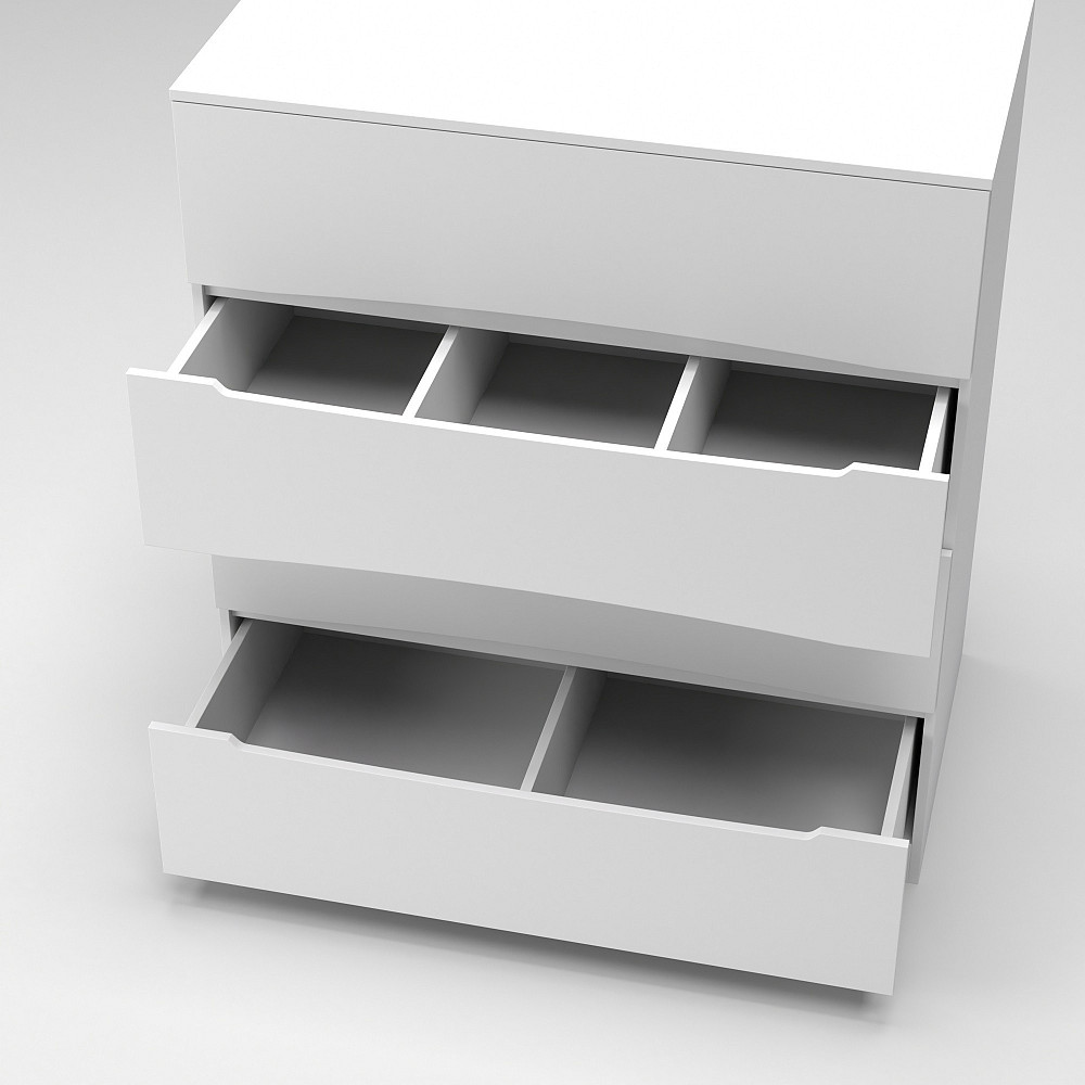 Комод Дельта №1, Белый, 1090/610/1200 Львов - изображение 3