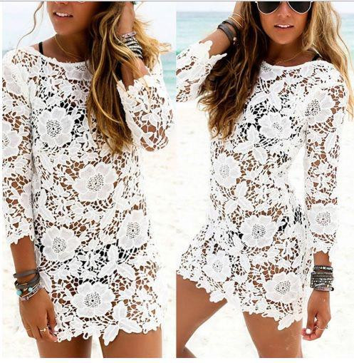 Пляжное кружевная туника белый Киев - изображение 4