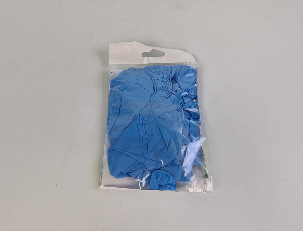 Рукавички 10 шт. Нітріл Сині XL Суперструм (1 пачка) Харків - фото 2