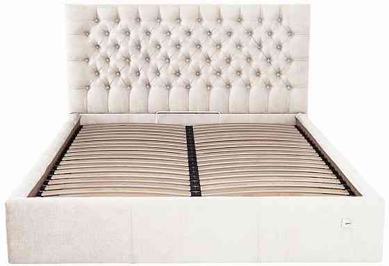 Кровать Cambridge Comfort 140 х 190 см Мисти Milk С подъемным механизмом и нишей для белья Бежевый Киев