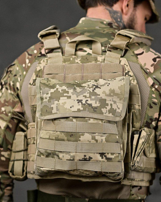 Плитоноска 4 швидкі скидання Cordura піксель ВТ7930 Одеса - фото 8