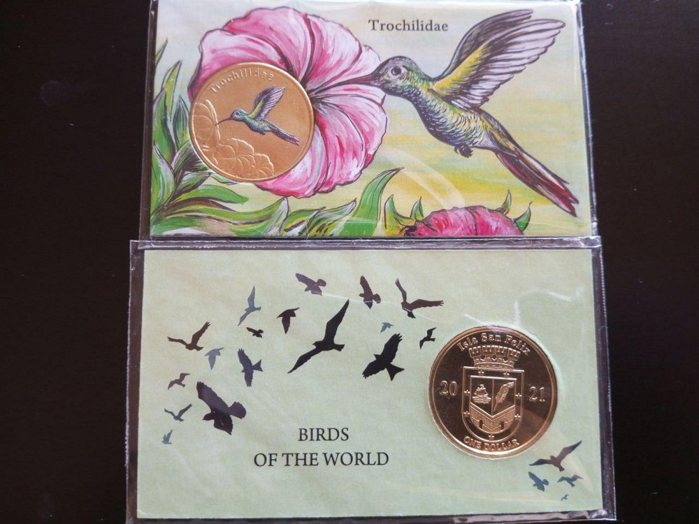 Сан Феликс 1 доллар 2021 Колибри Полтава - изображение 1