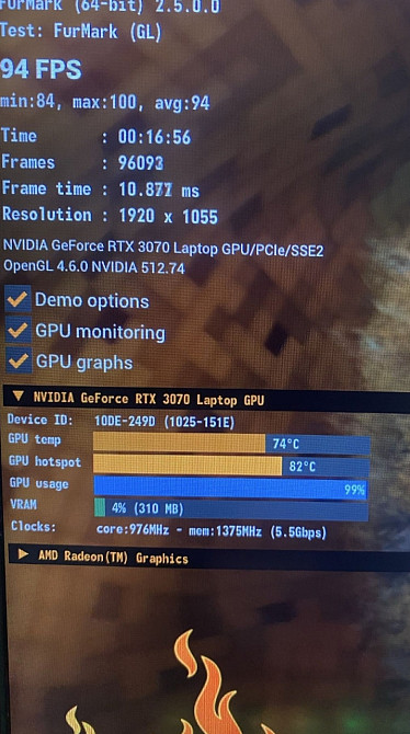 Ноутбук Acer nitro 5 3070 ryzen 7 5800H invidia 3070 8 go Київ - фото 3
