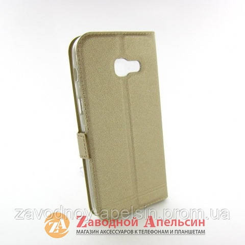 Чохол книжка Samsung A3 2017 A320 Smart Case (золотий) Одеса - фото 2