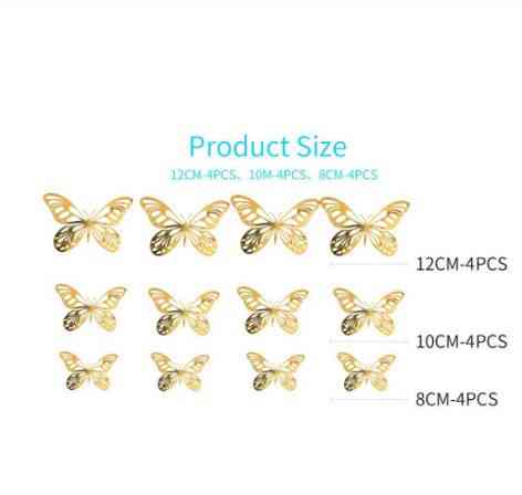 Бабочки серебро на скотче - 12шт. в наборе Киев