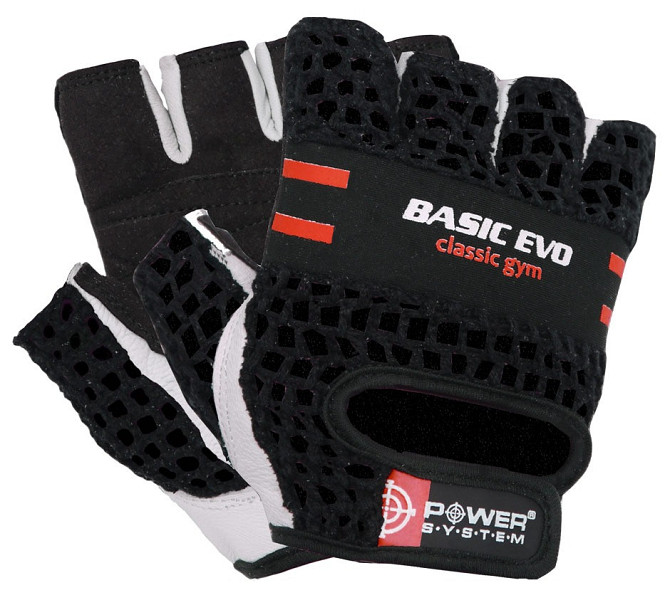 Рукавички для фітнесу Power System PS-2100 Basic EVO Black/Red Line XXL Кам'янське - фото 1