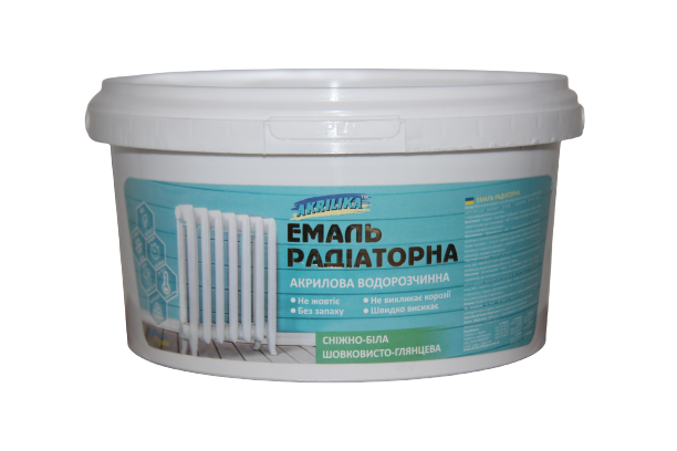 Эмаль акриловая для радиаторов отопления 0.45 Akrilika Харьков - изображение 1