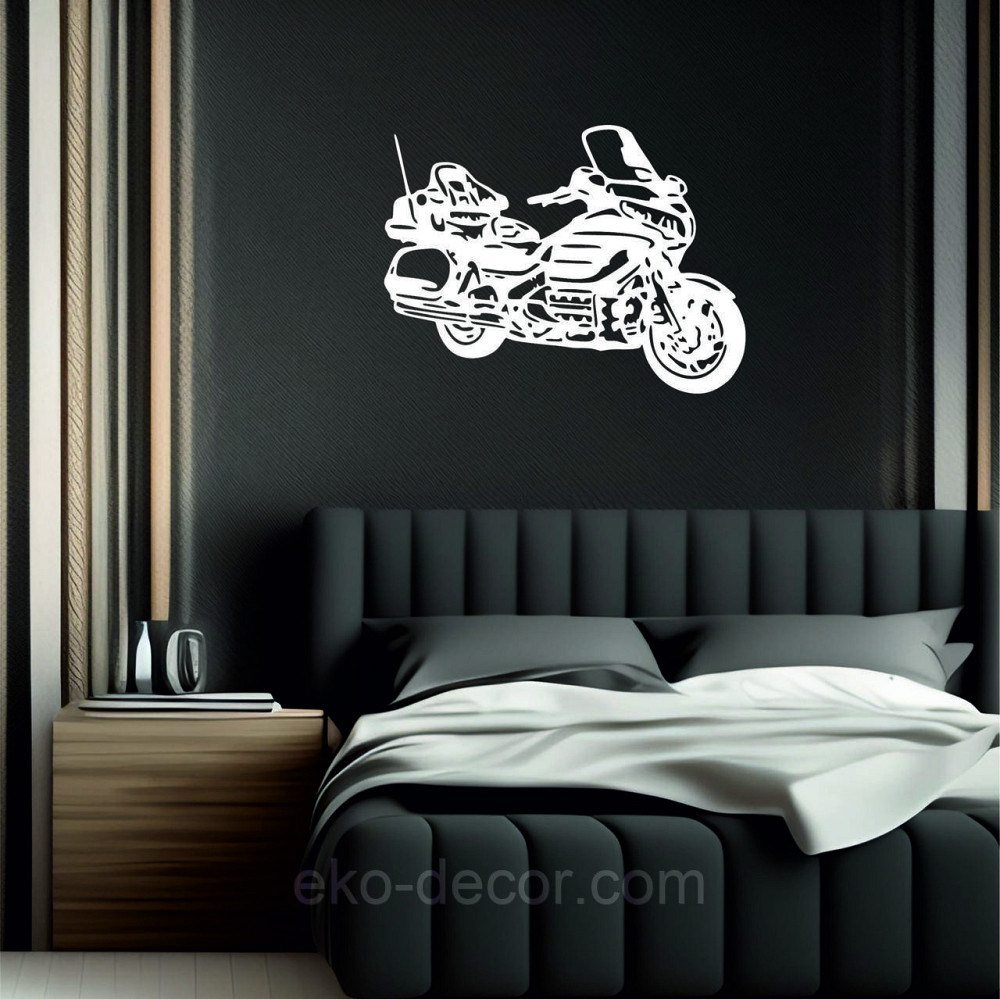 Декоративное настенное Панно «Мотоцыкл» Декор на стену 70*52 см, Белый Киев - изображение 7