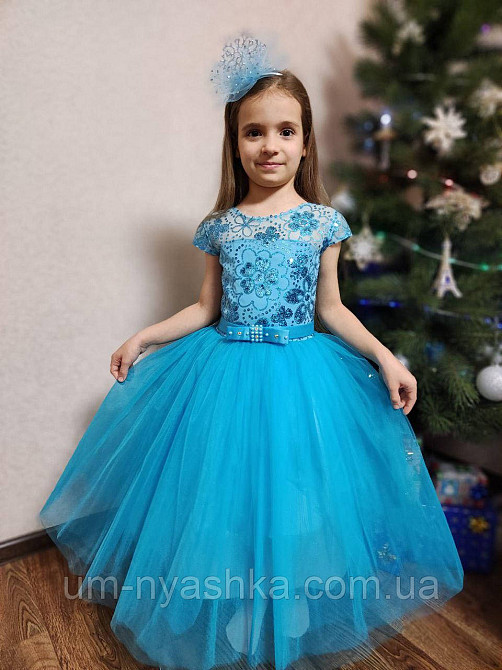 Дитяча біле плаття Глорія з паєтками Кривий Ріг - фото 4