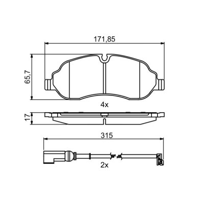 Тормозные колодки Bosch 0986494845 Винница - изображение 7