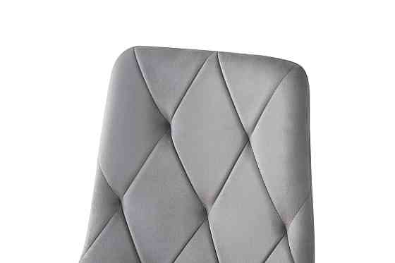 Стілець Меморі, чорний/ велюр сірий Киев