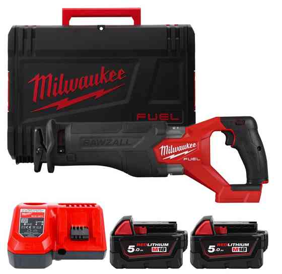 Пила шабельна акумуляторна MILWAUKEE, M18 FHZ-502X (+зар.пр., 2 акум.Х 5Аг, HDкейс) Одеса