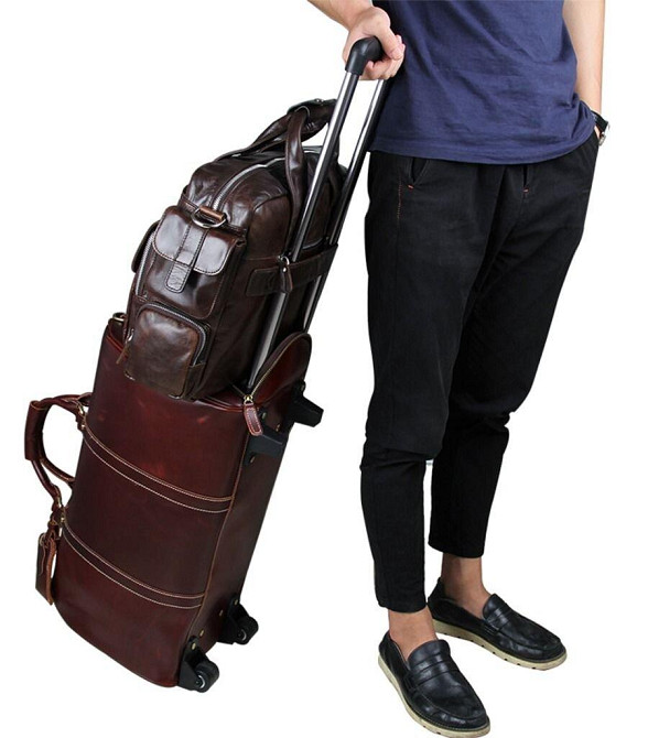 Сумка чоловіча Vintage 14370 Коричнева Київ - фото 3