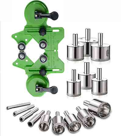 Набір шаблон для свердління та алмазні коронки 15 штук JNZ (592710572) Київ