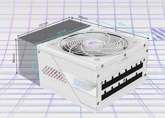 Блок живлення Gigabyte 1000W GP-AE1000PM PG5 ICE ( Білий ) Харків