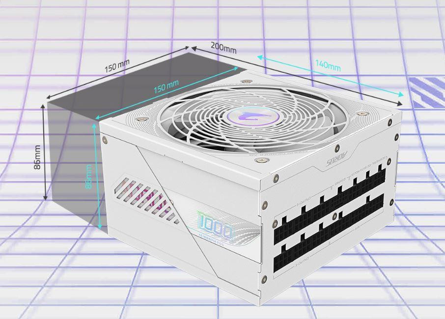 Блок живлення Gigabyte 1000W GP-AE1000PM PG5 ICE ( Білий ) Харків - фото 3