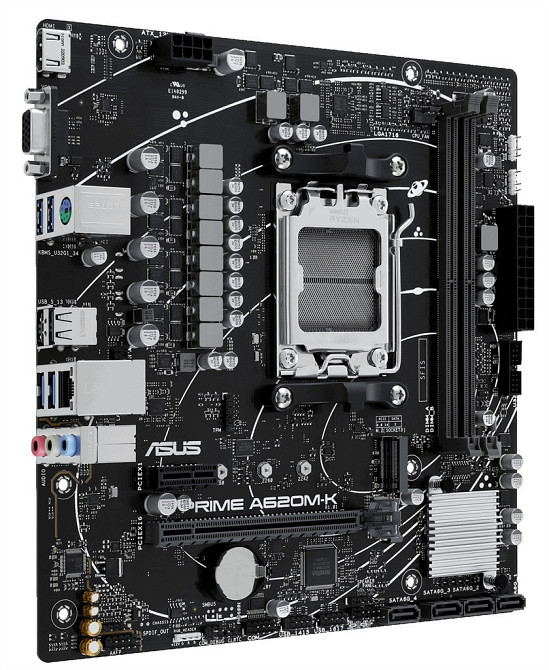 Материнська плата Asus Prime A620M-K Socket AM5 microATX Харків - фото 7