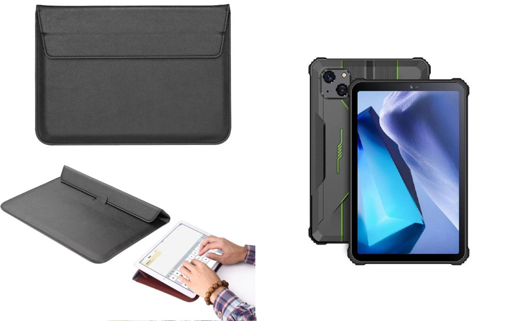 Чехол-конверт VitoCase для Oukitel RT3, Oukitel RT3 Pro, с функцией подставки для планшета Черный Киев - изображение 1