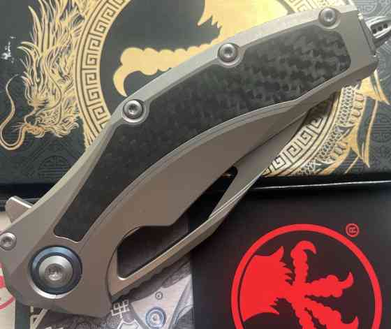 Ніж складний Microtech Matrix Carbon Fiber Titanium Hand Rubbed Satin M390 Харків