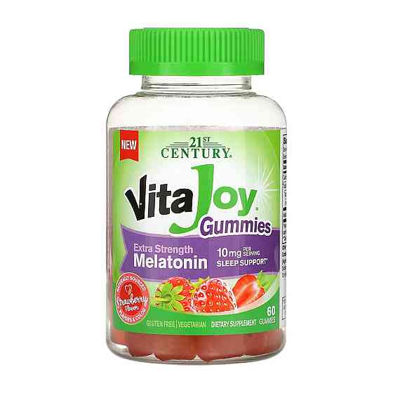 Мелатонін 21st Century  VitaJoy Melatonin 10 mg 60 жув табл Київ