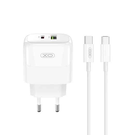 Мережевий зарядний пристрій XO L138 PD30W/QC18W 1USB-A+1USB-C + Type-c кабель білий Львів