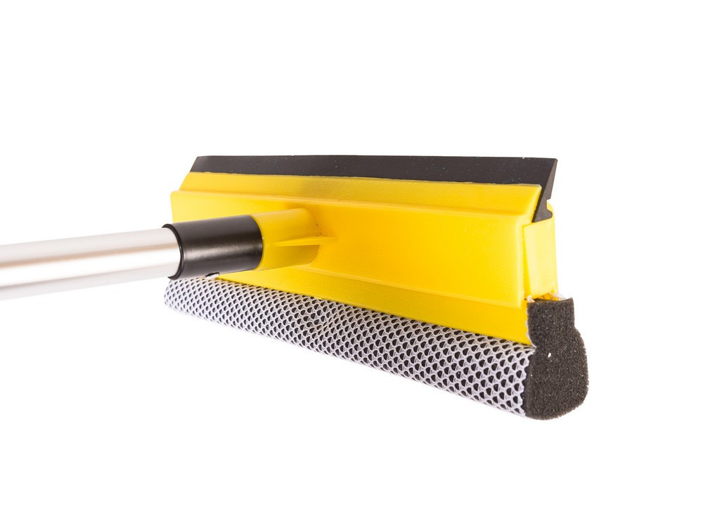 Водосгон двухсторонний MASTERTOOL резина/поролон 250х760 мм с металлической ручкой 84-0007 Ровно - изображение 2