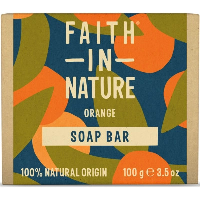 Тверде мило Faith in Nature Натуральне З апельсином 100 г (5013575111113) Вінниця - фото 1