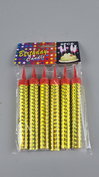 Фонтан для торта (холодний фонтан), 10 см. по 6 штук в упаковці (1 пачка) Харків - фото 1