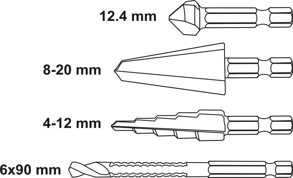 Універсальний набір свердел для металу YATO YT-44705 Коломия - фото 5