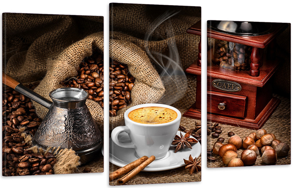 Модульна картина у вітальню/ спальню  Аромат кави      Art-554_3 100x150 см Київ - фото 1