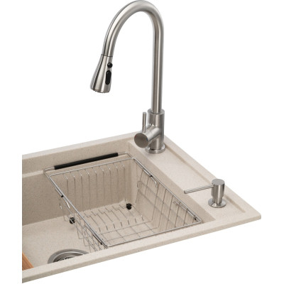 Мийка кухонна GRANADO Basic Estella terra (+ змішувач Campo LUX inox + дозатор Redondo inox + кошик + (ksg0103) Вінниця - фото 7