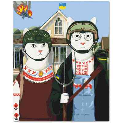 Картина по номерам Orner Українська Котика 40х50 см (orner-1675) Вінниця