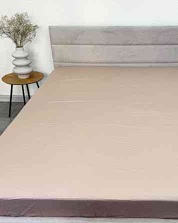 Ecotton Простирадло на резинці Ecotton 90х200 см із сатину (арт. 14-1210 Shifting Sand) кремови Коломыя