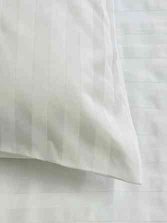 Ecotton Наволочка зі страйп-сатину 1 шт. Ecotton 70х70 см готельна білий Киев