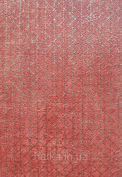 Шпалери вінілові на флізеліні AS creation The Bos 0.53х10 геометрія смужки квадрати золотисті на бордовому Київ - фото 1