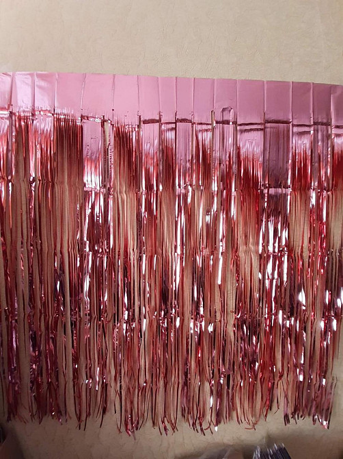 Дождик на фотозону 1 м на 1 м розовое золото Киев - изображение 7