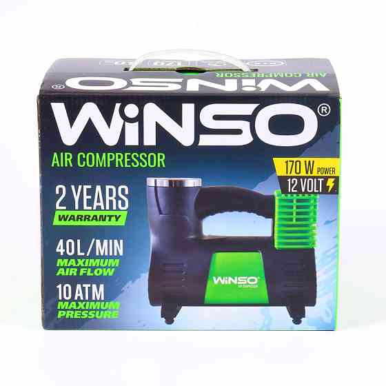 Компресор автомобільний Winso 10Атм 40л/хв 170Вт Львів