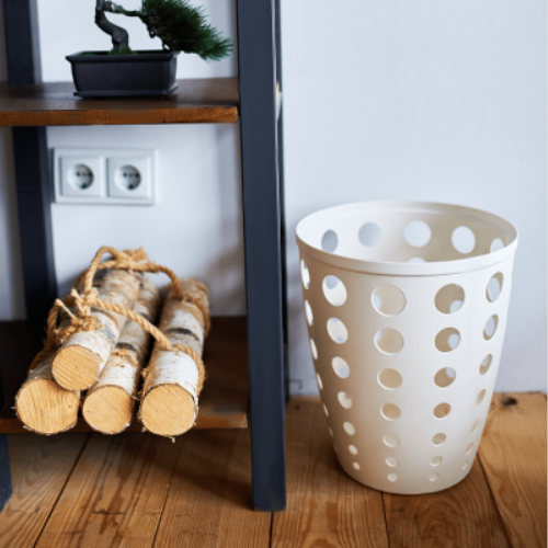 Кошик офісний для паперу 13,5л пластик біла троянда Євро Алеана Житомир