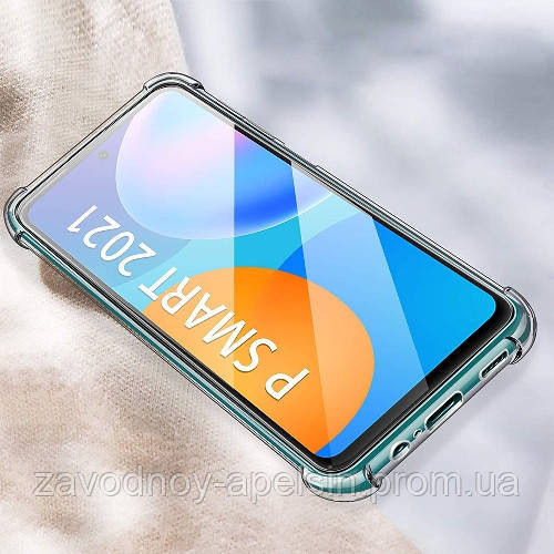 Huawei P Smart 2021 Чохол прозорий Антишок Одеса - фото 3