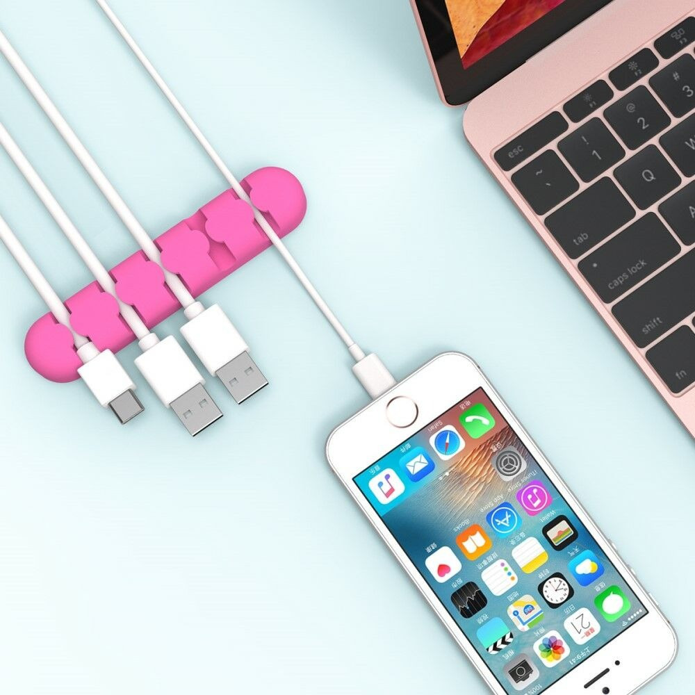 Органайзер держатель Orico CBS5 для 5 дротів (Розовий) Николаев - изображение 5