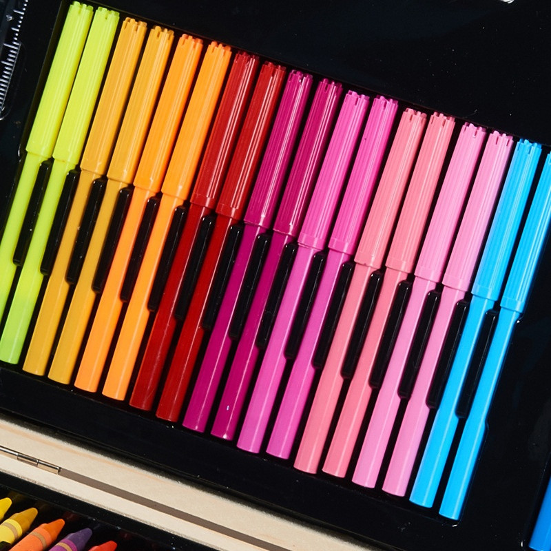 Большой художественный набор для рисования 220 предметов в деревянном кейсе для детей и взрослых творчество Киев - изображение 5