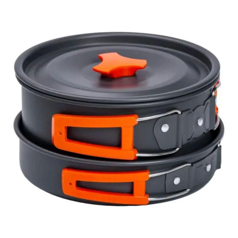 Набор туристической посуды в сумке для похода и кемпинга: кастрюля, сковорода, чайник HP39577C Киев - изображение 9