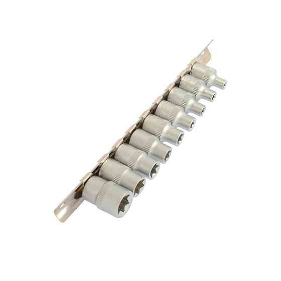 MASTERTOOL Набір головок торцевих E-TORX MASTERTOOL ⅜" E5-E16 CrV 9 шт 78-3809 Коломыя